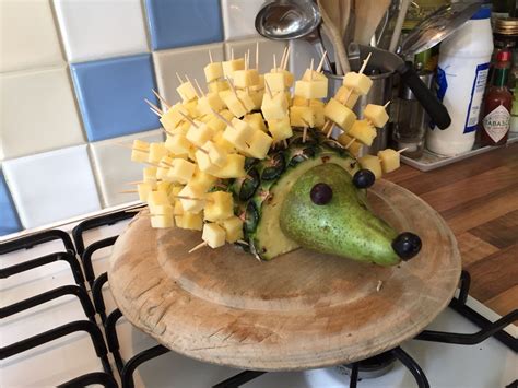 Cheese and Pineapple Hedgehog - 80s Party Food