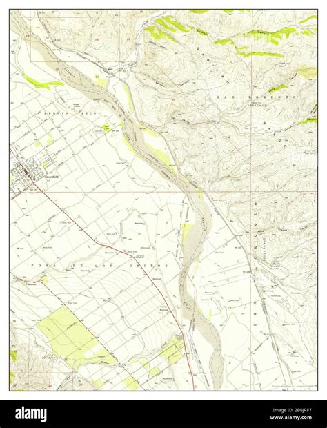 Greenfield, California, map 1956, 1:24000, United States of America by Timeless Maps, data U.S ...