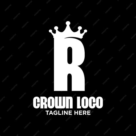 Premium Vector | Letter r crown logo design template inspiration vector illustration