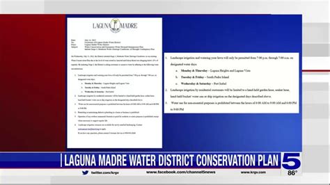 Laguna Madre Water District issues water restrictions