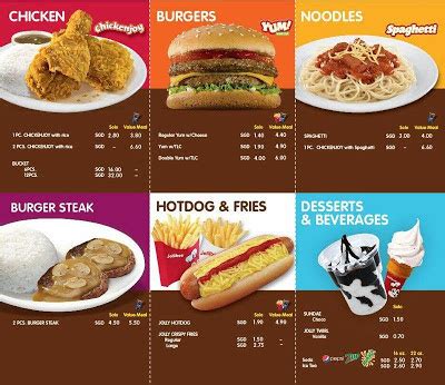 Eat. Drink. Dance. (Repeat!): Jollibee Singapore lah! Check out the menu!