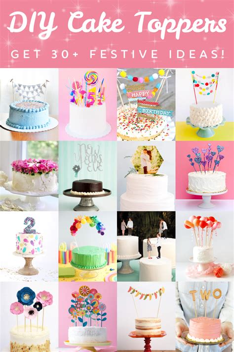 DIY Cake Toppers: 30+ Creative Ideas to Wow Your Party Guests | Diy ...