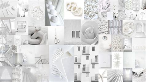 Boujee White Minimalist Aesthetic Photo Collage Kit of 60 Pieces - Etsy Ireland