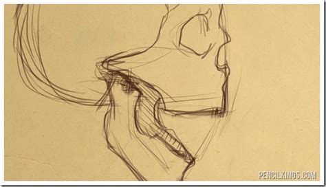 How To Draw An Open Mouth From The Side - With Sycra Yasin