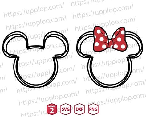 Mouse Head Outline Svg, Mickey Ears Svg, UPP1087 | Mickey head, Svg, Outline