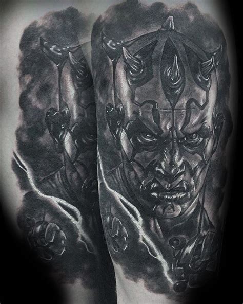 50 Darth Maul Tattoo Designs For Men - Star Wars Ink Ideas