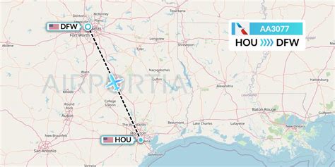 AA3077 Flight Status American Airlines: Houston to Dallas (AAL3077)