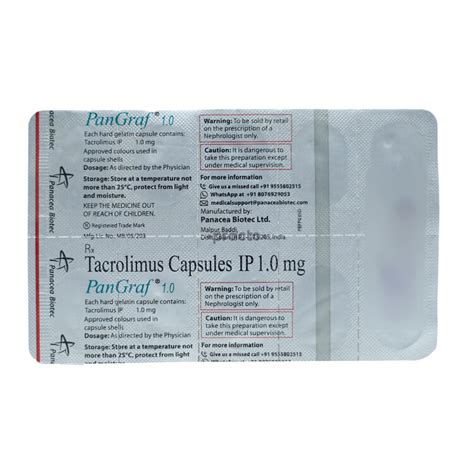 Pangraf 1 MG Capsule - Uses, Dosage, Side Effects, Price, Composition ...