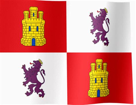 Castilla and León Flag GIF | All Waving Flags