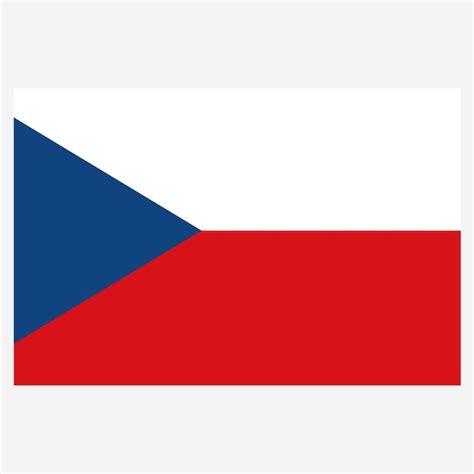 Premium Vector | Czech Republic Prague Flag isolated vector illustration