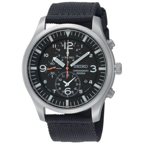 Gents S/Steel Military Chronograph Watch SNDA57P1 - Watches from Hillier Jewellers UK