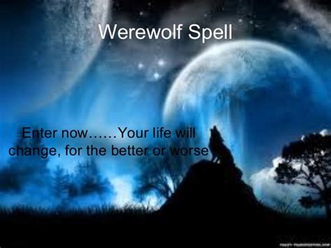 Werewolf spell