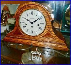 Beautiful HOWARD MILLER Key-wound WESTMINSTER Chime Mantel CLOCK