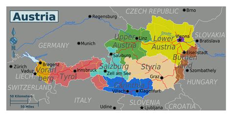 Austria Regions Map