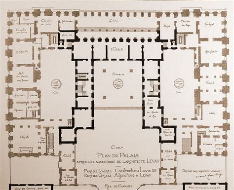 Figure 44 Floor plan of Versailles | Plans | Pinterest | The o'jays ...