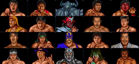 Fire Pro Wrestling 2nd Bout Roster by yoink17 on DeviantArt