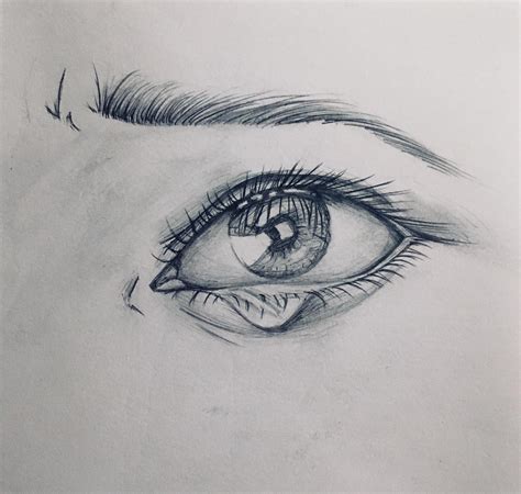 Crying Eyeball Drawing