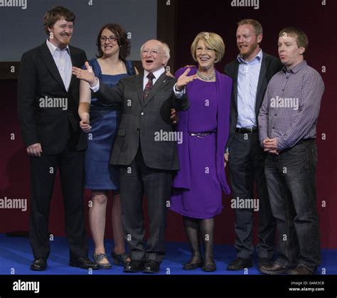 Ireland's President elect Michael D Higgins celebrates with his wife ...