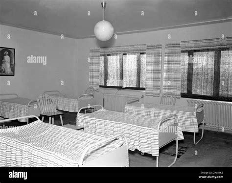 Probably during the war bed orphanage bedroom interior illustration photo hi-res stock ...