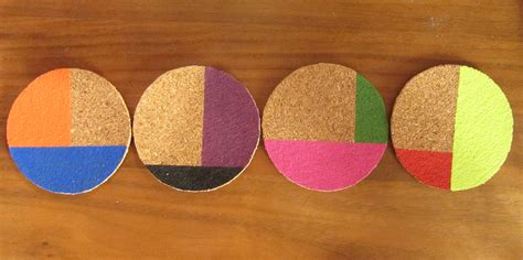 Just Crafty Enough – Iron Craft ’13 #10 – Color Blocked Coasters