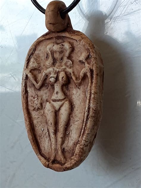 Ishtar Asherah Astarte Selena Goddess of Near Middle East Amulet Pendant,2.75x1.25 - Etsy