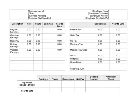 10+ Free Payroll Check Templates | MS Word, Excel & PDF Samples ...