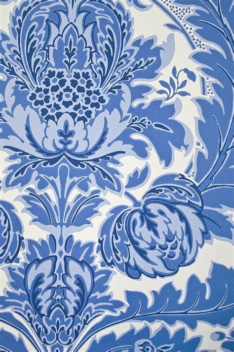 Pin by neelanjan ghosh on Mesmerising Motifs | Damask wallpaper, Blue and white fabric, Blue ...