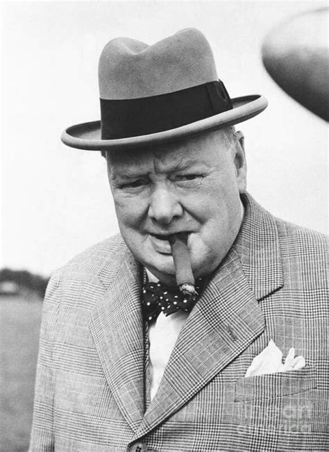 Winston Churchill With Cigar Poster by Bettmann - Photos.com