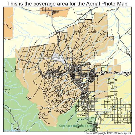 Aerial Photography Map of Sierra Vista, AZ Arizona