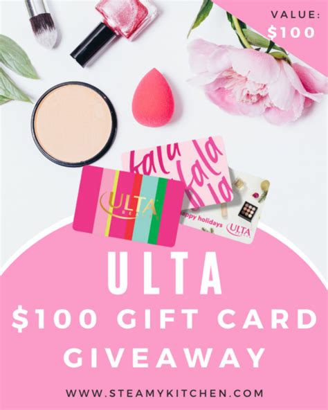 Ulta $100 Gift Card Giveaway • Steamy Kitchen Recipes Giveaways