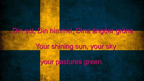 Sweden National anthem English lyrics] - YouTube