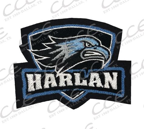 Harlan HS Hawk Head Mascot – SSR Jackets Patch Store