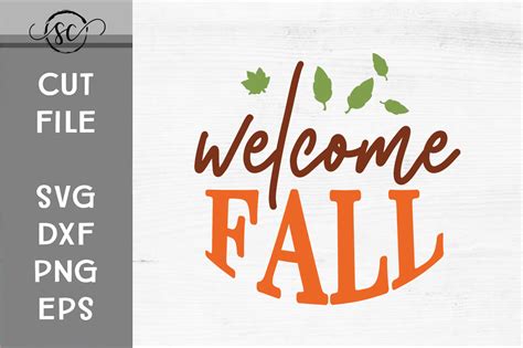 Welcome Fall SVG Sign Graphic by SvgCraft · Creative Fabrica