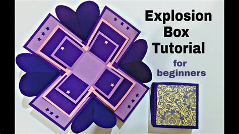 Explosion Box Tutorial for Beginners | DIY Explosion Box for Birthday / Anniversary - YouTube