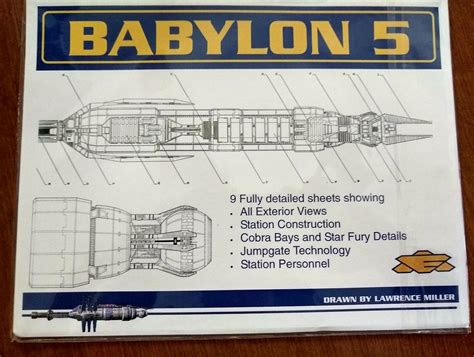 Babylon 5 Space Station Blueprints, With Certificate Of Authenticity | #2096289539