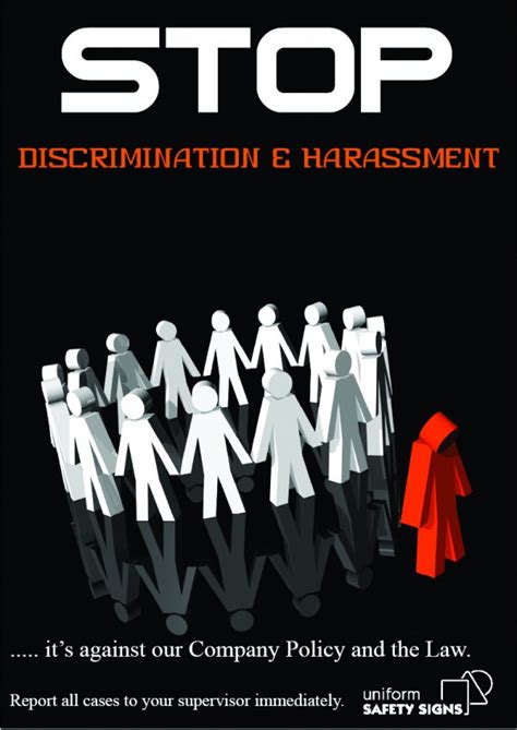 Stop Discrimination and Harassment | Safety Posters | USS