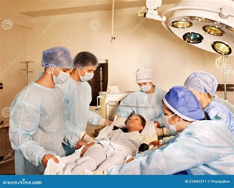 Group Surgeon in Operating Room. Stock Image - Image of reliability, paramedic: 21842311