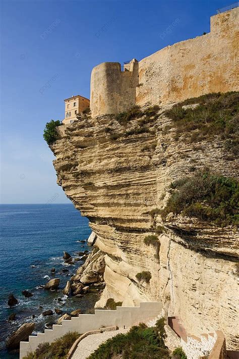 Bonifacio Citadel Hanging French House Photo Background And Picture For ...