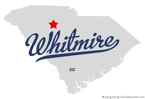 Map of Whitmire, SC, South Carolina