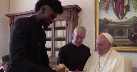 Pope Francis meets with NBA players at the Vatican - CBS News