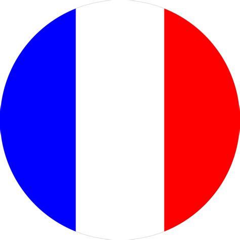 France flag round shape PNG 22102503 PNG