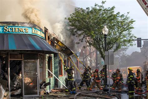 Photos: Firefighters battle 8-alarm fire in downtown Natick