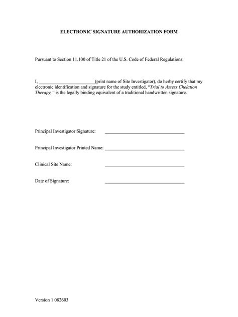 Signature Consent Form Template