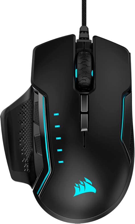 Customer Reviews: CORSAIR GLAIVE RGB PRO FPS/MOBA Wired Optical Gaming Mouse Black CH-9302311-NA ...