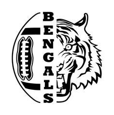 Bengals Football INSTANT DOWNLOAD Bengal vector .eps, .dxf, .svg .png Vinyl Cutter Ready, T ...