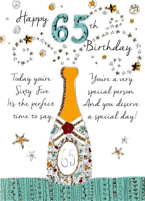 Happy 65th Birthday Greeting Card | Cards | Love Kates