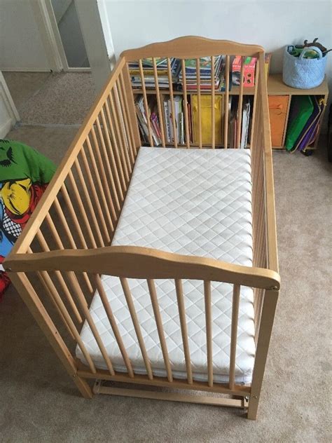 Kids Children's Wooden COT in EXCELLENT Condition With Free Mattress ...