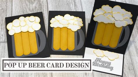 Pop Up Beer Card Design - YouTube