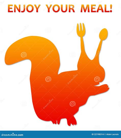 Enjoy your meal stock illustration. Image of deli, breakfast - 22198314