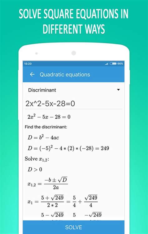 Math Equation Solver for Android - APK Download